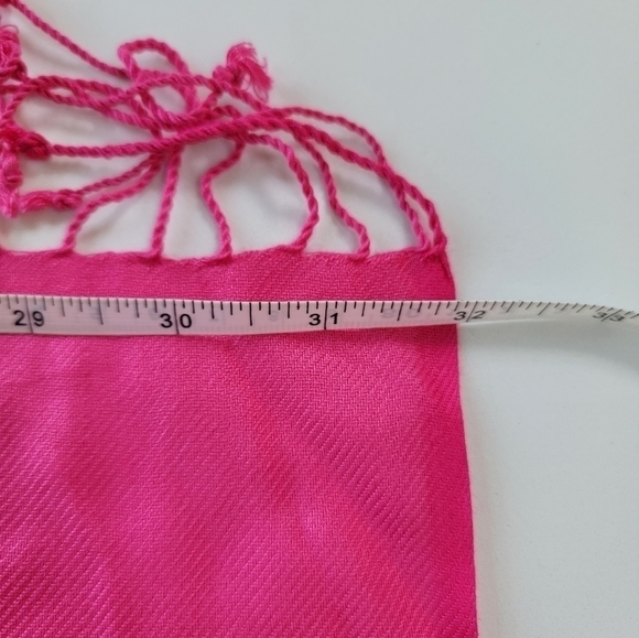 Hot Pink Pasmina Scarf NWT - Picture 4 of 6